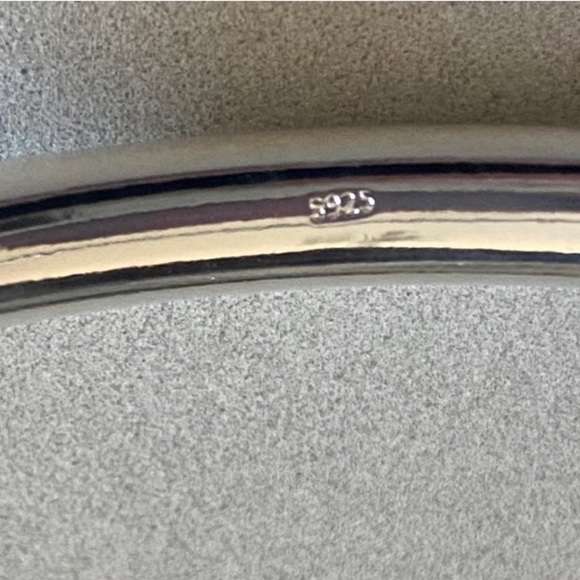 LAST ONE! WEIGHTY SILVER BANGLE UNISEX - Picture 5 of 5